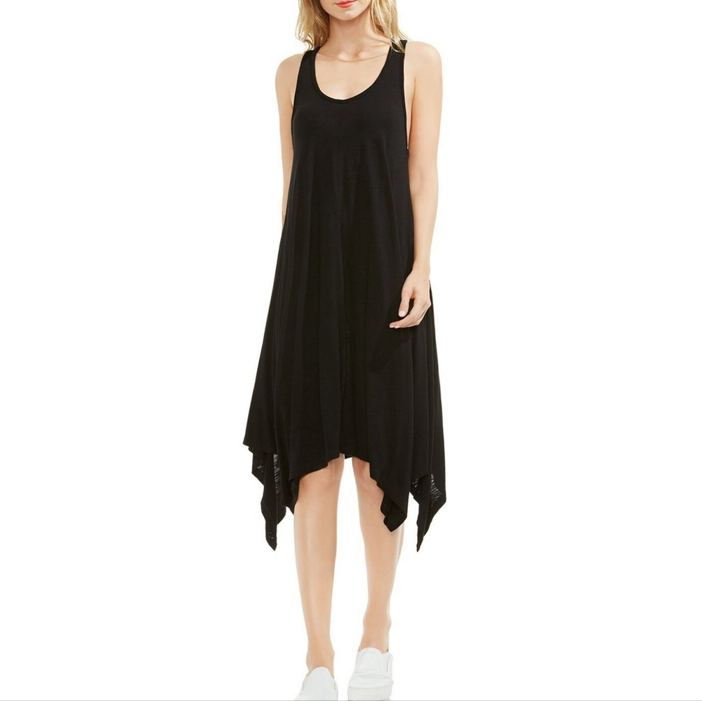 EUC Two by Vince Camuto Hankercheif Black Dress, Sz Medium